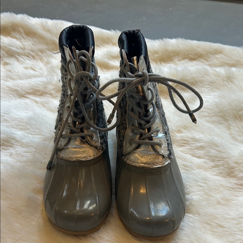 Sam Edelman Gray and Silver Women's Winter Boots